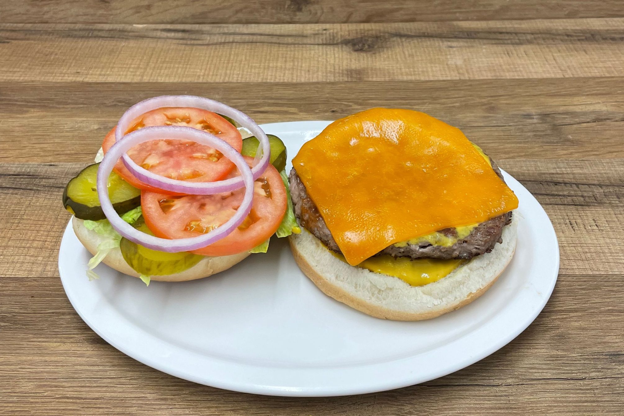 Cheeseburger at Family Time Pizza Cheeseburger at Family Time Pizza