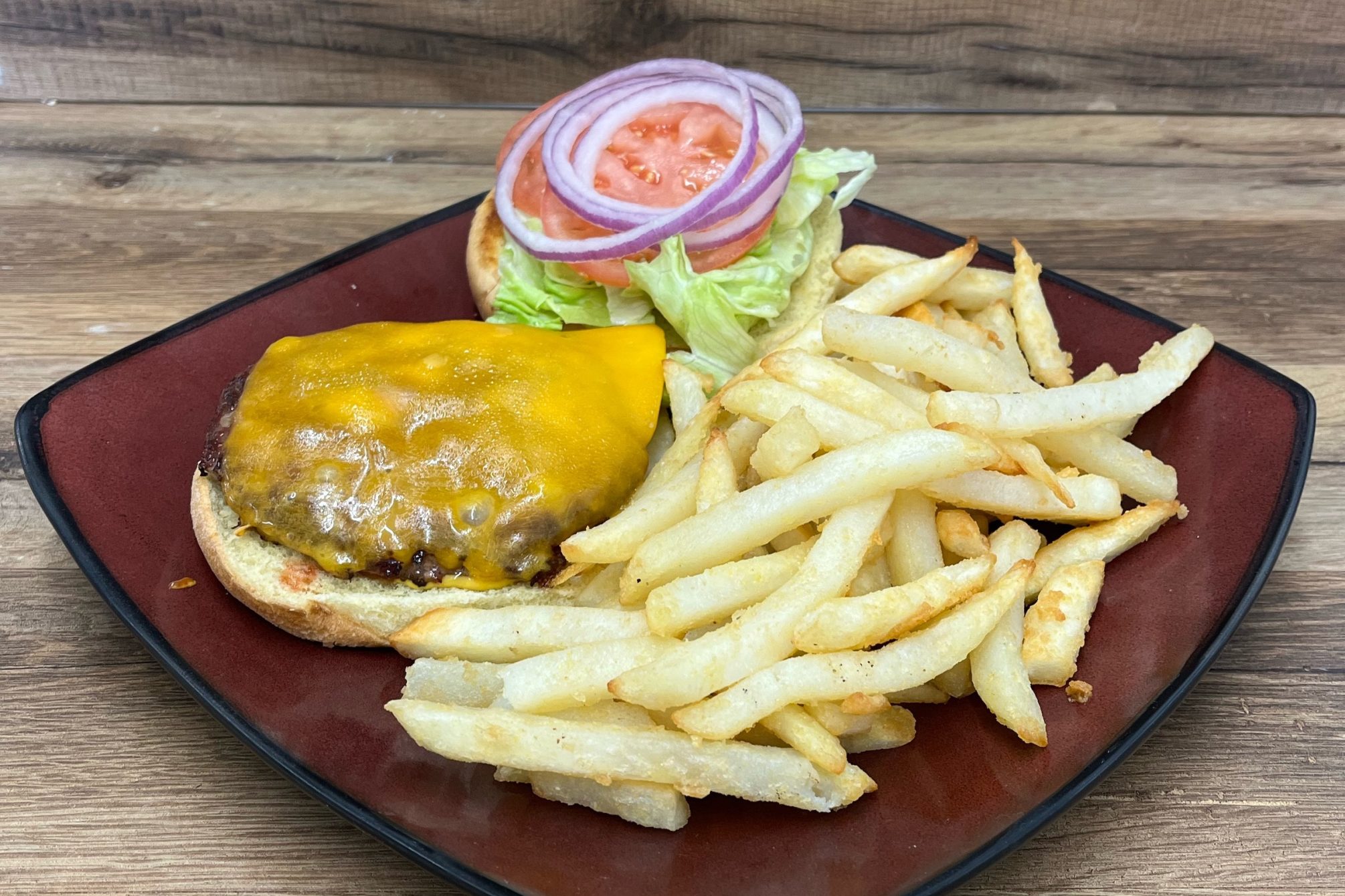Cheeseburger Combo at Family Time Pizza Cheeseburger Combo at Family Time Pizza