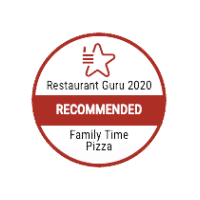 Restaurant Guru 2020 Recommended Badge for Family Time Pizza