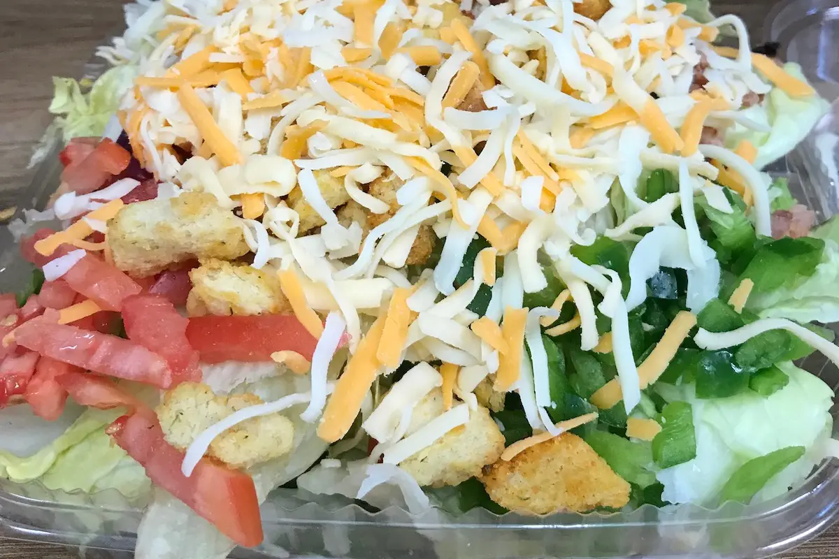 Garden Salad at Family Time Pizza