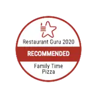 Restaurant Guru 2020 Recommended Badge for Family Time Pizza